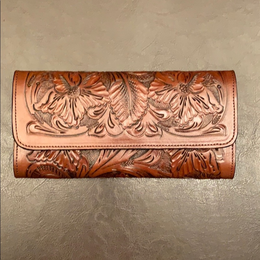 Bohemian Custom Leather Wallet NWOT